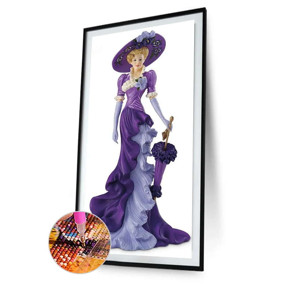 Diamond Painting - Full Round Drill - Elegant Lady(30*60cm)