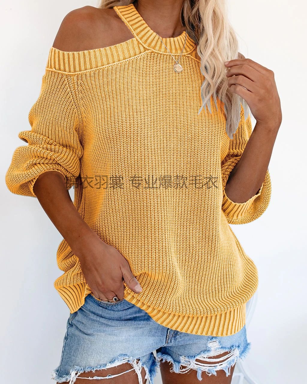 Autumn Knitted Sweater Long Sleeve Plus Size