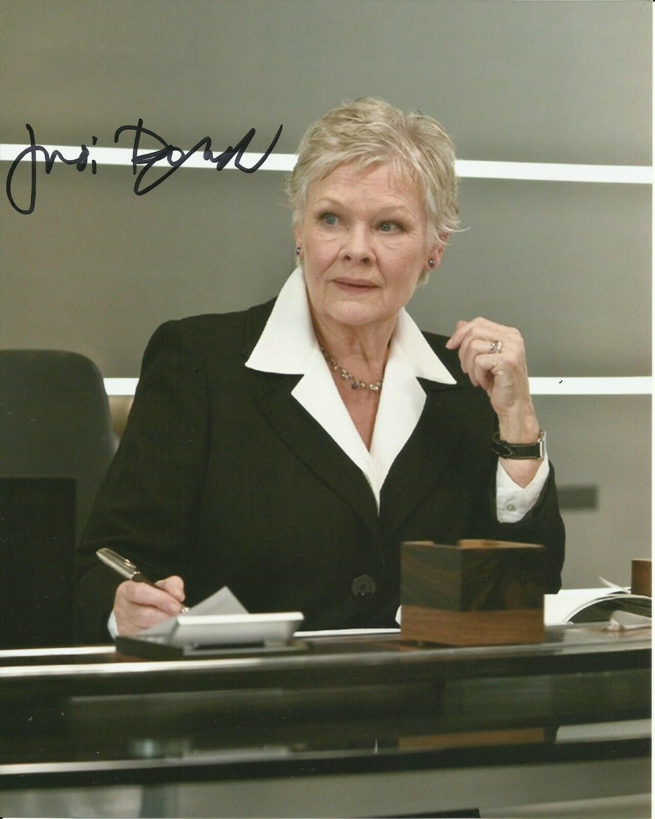 JUDI DENCH SIGNED BOND Photo Poster painting UACC REG 242 (3)