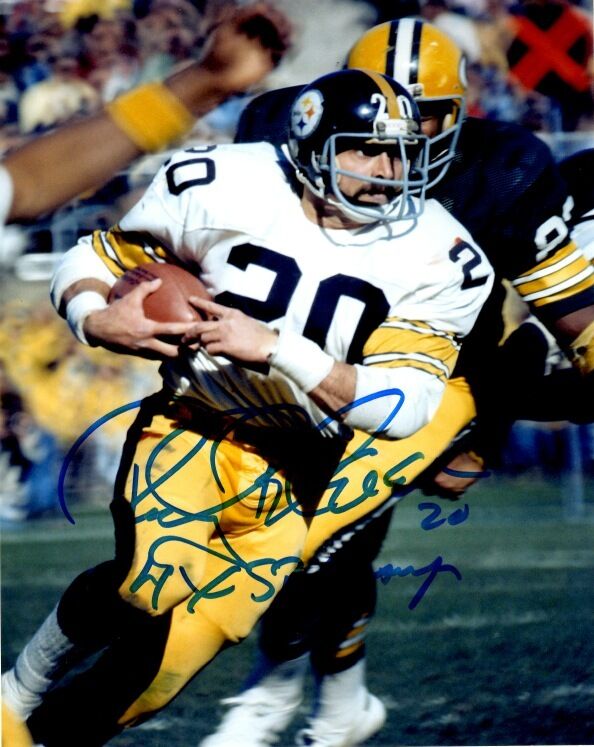 Signed 8x10 ROCKY BLEIER PITTSBURGH STEELERS Autographed Photo Poster painting - w/COA