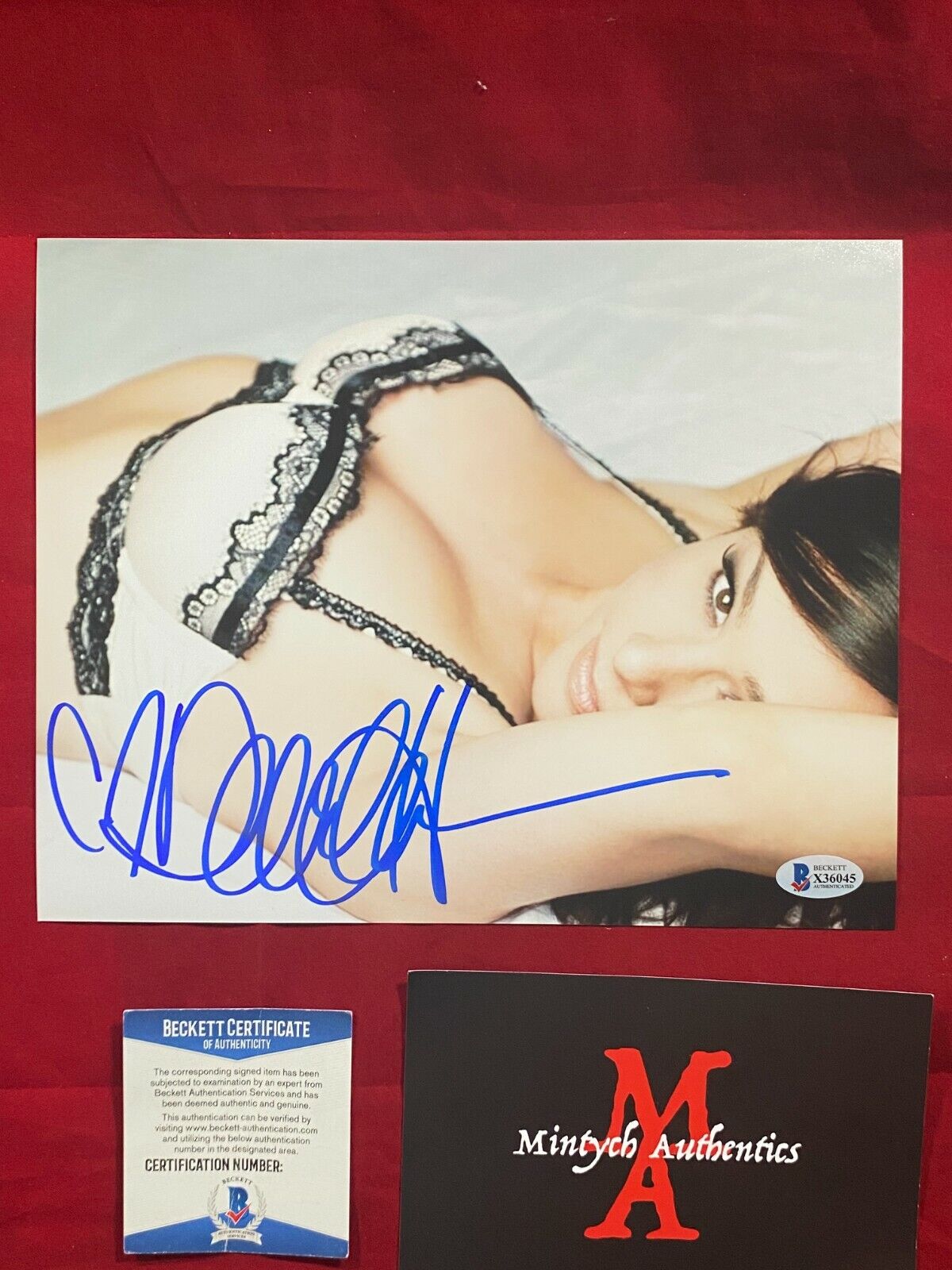 DANIELLE HARRIS AUTOGRAPHED SIGNED 8x10 Photo Poster painting! HALLOWEEN! BECKETT COA! HORROR!