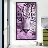 Snow Leopard-11CT Stamped Cross Stitch 40*70cm/15.75*27.56in (Big Size)