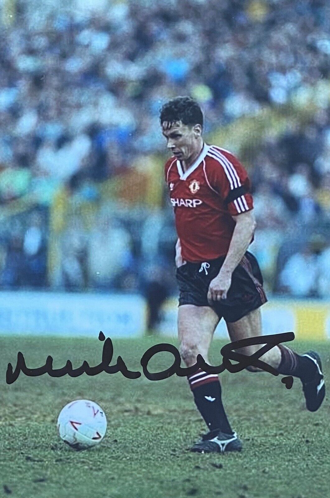 Mike Duxbury Genuine Hand Signed Manchester United 6X4 Photo Poster painting 10