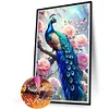 (40*60cm)Peacock - Full Round Drill Diamond Painting