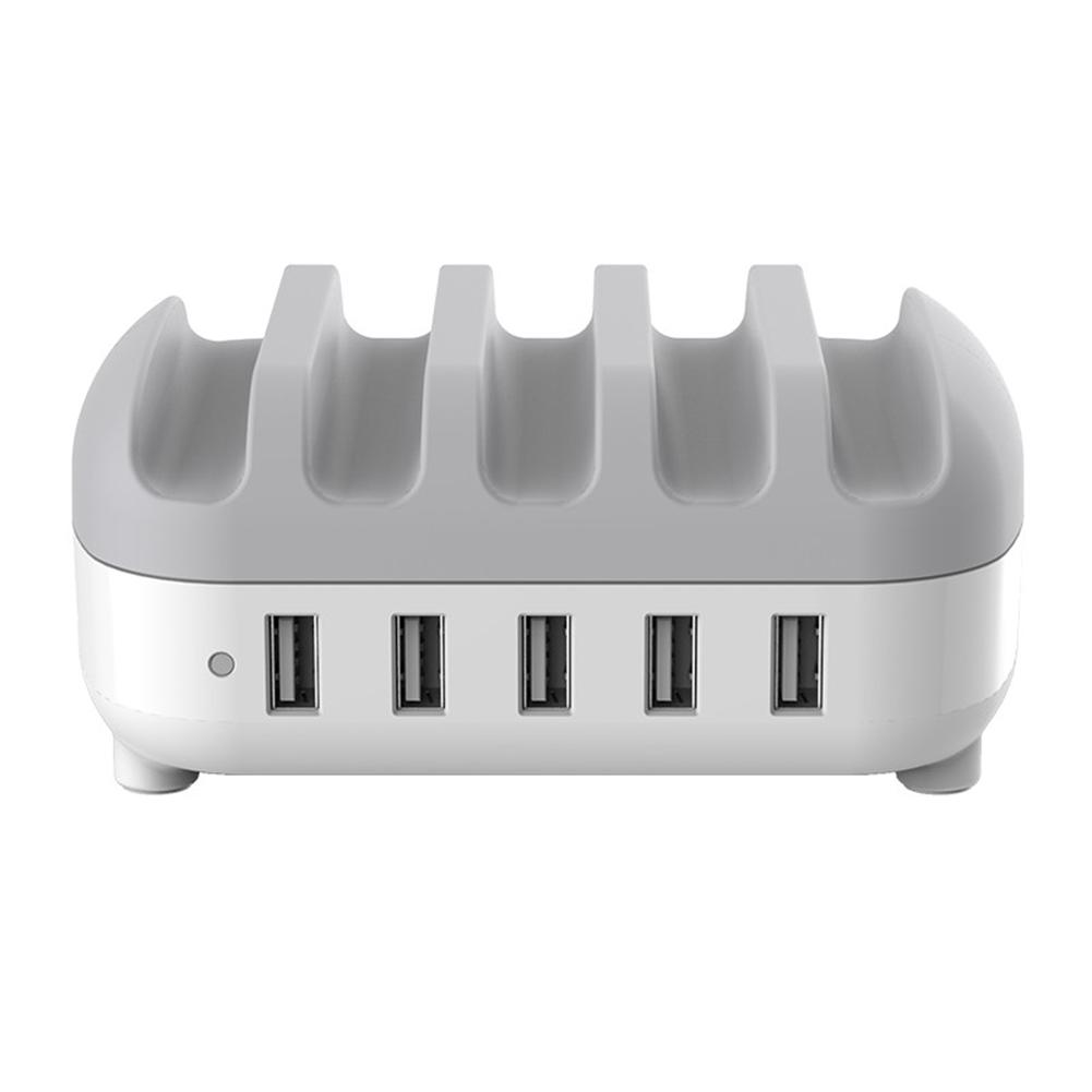

ORICO USB Charger 5 Ports 40W Charging Station Phone Holder, White, 501 Original