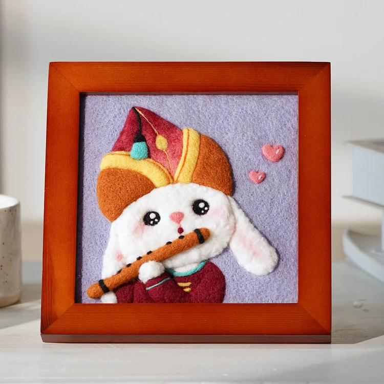 FeltingJoy - Famous Painting Needle Felting Kit - A Boy Playing A Flute