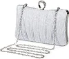 UBORSE Clutch Damen Pailletten Handtasche Strass Abendtasche mit Kette Gl&auml;nzend Brauttasche Elegant Portemonnaie Tasche Geldb&ouml;rse Envelope Tasche f&uuml;r Hochzeit Cocktailparty Tanzparty Geburtstag
