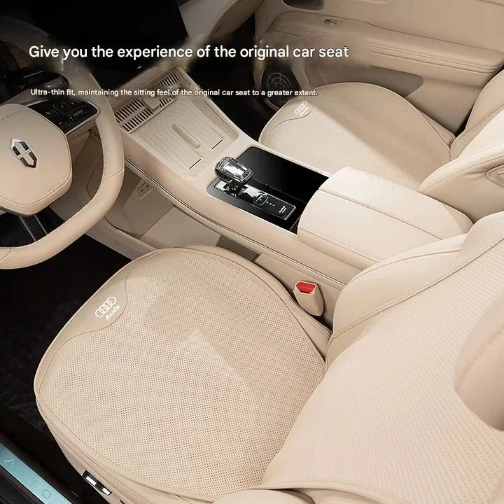 Perforated Nappa Leather Car Seat Cushion Four Seasons Seat Cushion Cover Breathable Seat Cover(Customized car models)