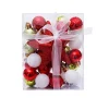 30PCS New Year Christmas's Tree 3/11CM Decor Balls Set