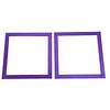 2Pcs Diamond Art Square Auxiliary Frame 3D Printing Diamond Art Desk Positioning Frame Lightweight for Boys Girls Adults Students Home Office Leisure (Violet Purple Large)