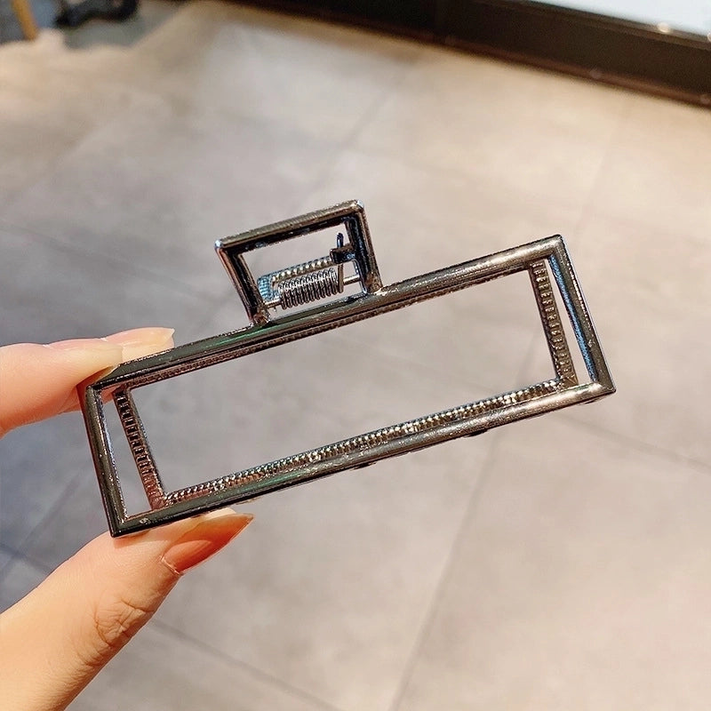 Simple Metal Catch Clip Large Shower Pearl Shark Clip