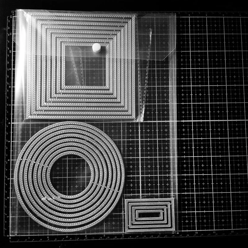 10pc Transparent Portable Storage Bag Store Metal Cutting Dies Silicone Stamp Bump Template New Card Cover Storage Card Cover