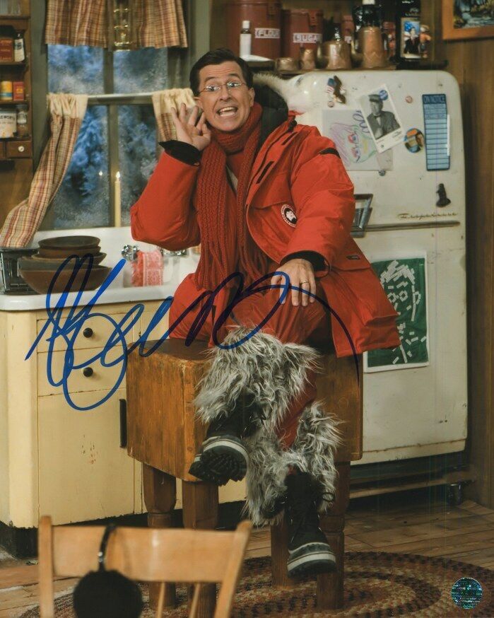 Stephen Colbert Autographed Original 8x10 Photo Poster painting LOA TTM