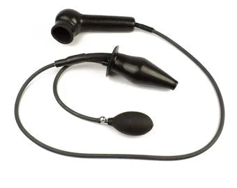 pornhint Pornhint Rubberfashion latex butt plug - enema anal plug XL - inflatable with pump and condom - anal sex dildo for men - women and couples