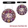 Jewelry DIY Diamond Painting Hanging Pendants Acrylic Crafts Kit for Home Wall Decor