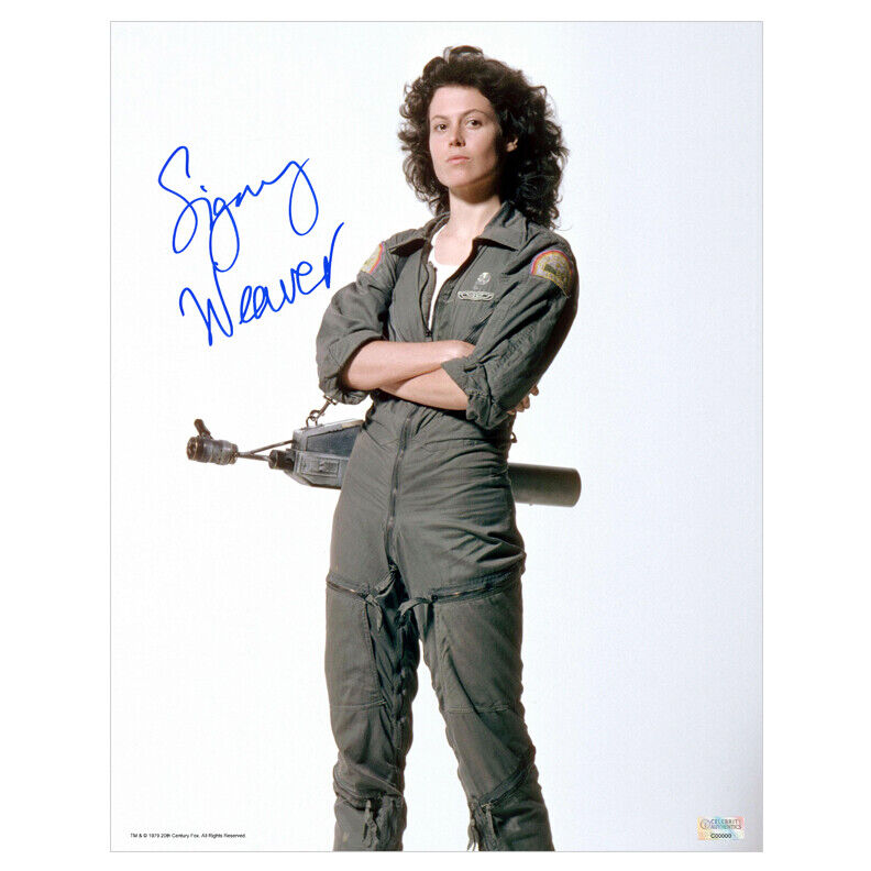 Sigourney Weaver Autographed Alien Ripley 11x14 Studio Photo Poster painting