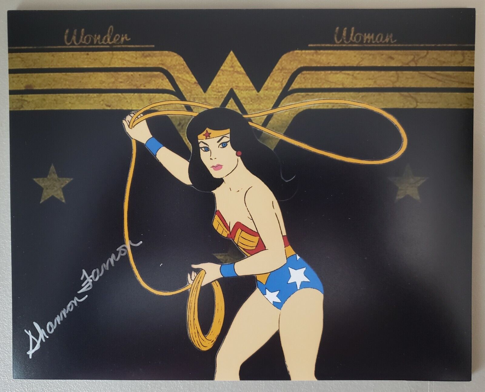 Shannon Farnon SuperFriends Wonder Woman signed 8x10 Autograph Photo Poster painting