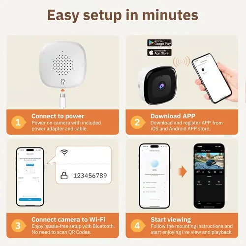 🔥 crystal-clear security camera 🎥 Color Night Vision 🌙 24/7 Recording & Smart Alerts 🚨 Easy Install! 🔒