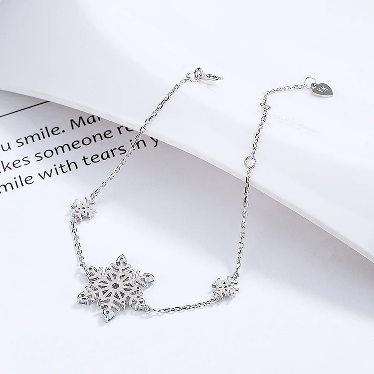 S925 Snowflake Bracelet