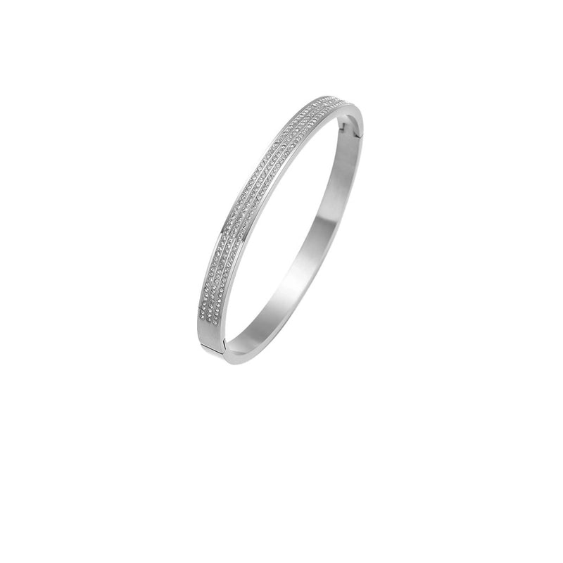 Sweet Solid Color Titanium Steel Stainless Steel Bracelets In Bulk