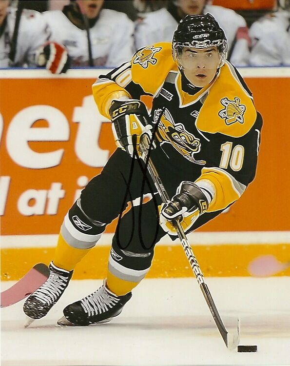 Sarnia Sting Nail Yakupov Signed Autographed 8x10 Photo Poster painting COA SIX