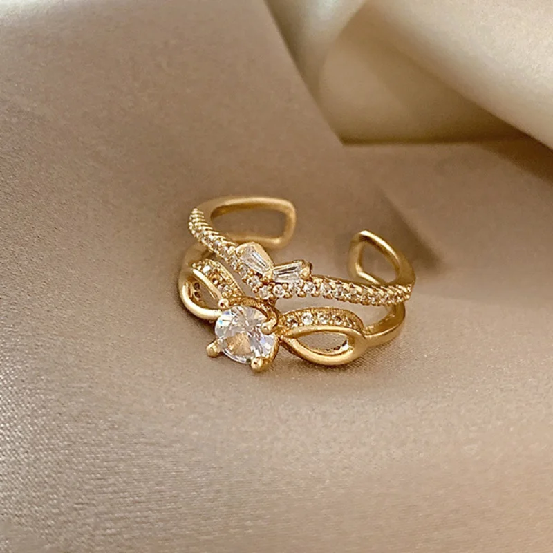 Bow Crystal Ring