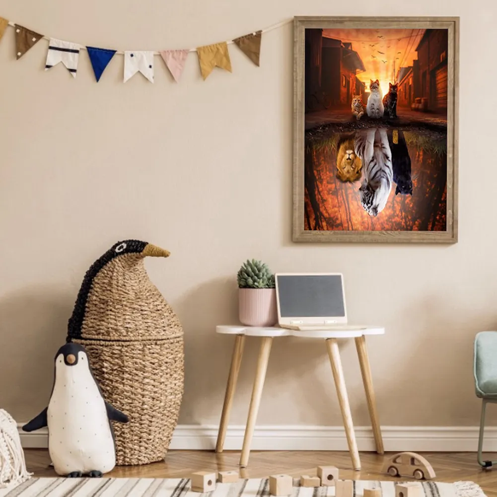 11ct Stamped Cross Stitch - Cats(50*40cm)