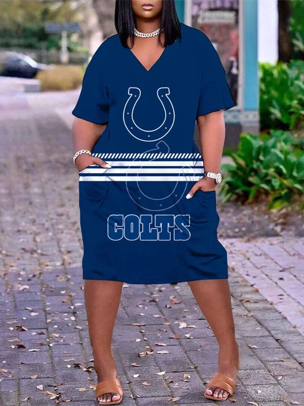 Indianapolis Colts
Limited Edition V-neck Casual Pocket Dress