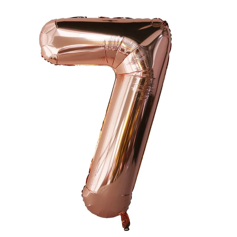 Rose Gold Birthday Party Balloons Set Happy Birthday Party Decoration Adult Foil Balloons Air Ballons Globos Supplies