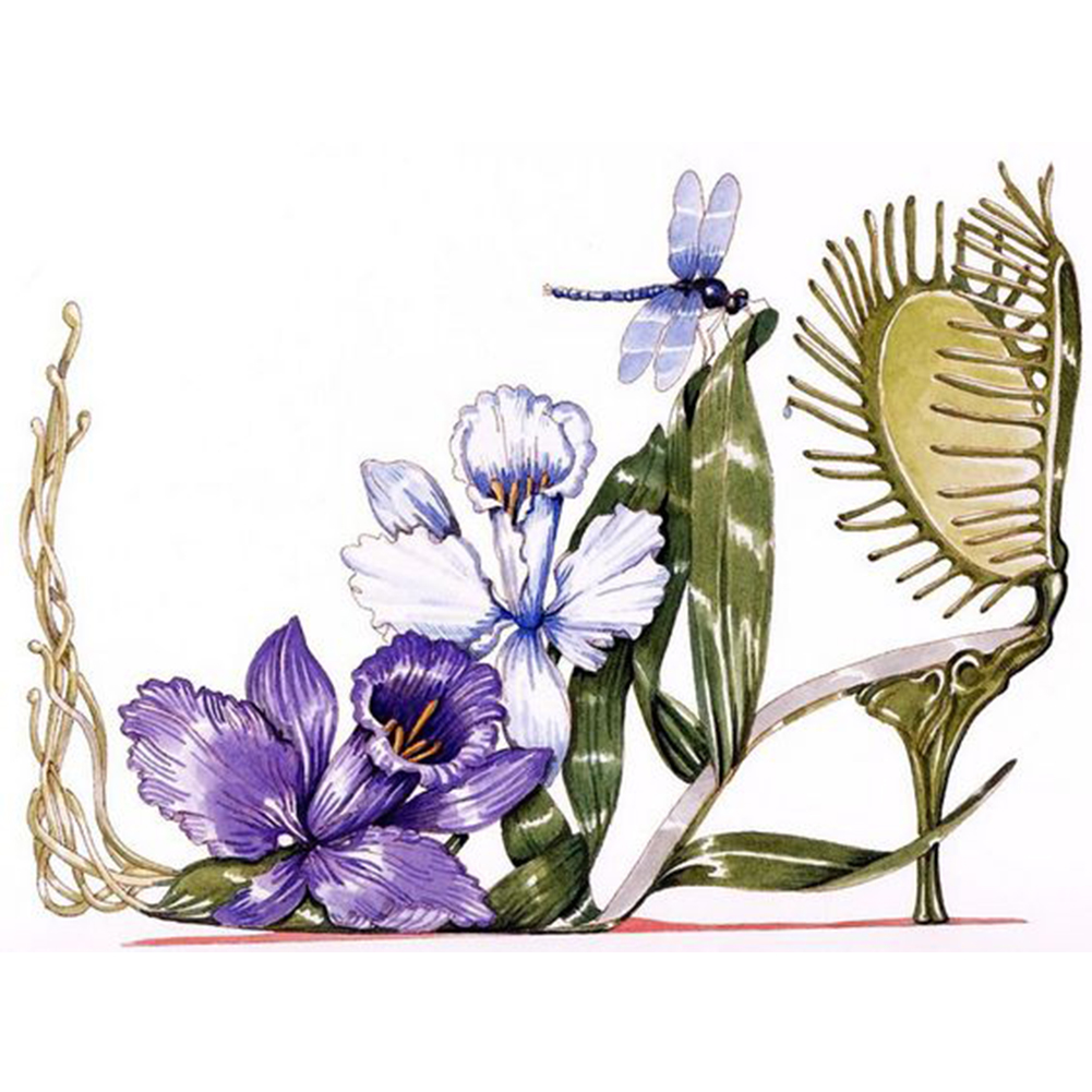

Flower High Heels - Round Drill Diamond Painting - 40*30CM, 501 Original
