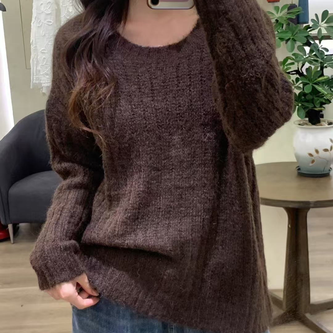 Chicfifth Sweater Women Winter Long Sleeve High Quality Autumn Vintage Top Knitted Cardigan