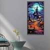 (30*70cm)Halloween Pumpkin Castle - Full Round Drill Diamond Painting