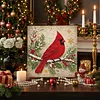(20x20cm)North American Cardinal Xmas Pearl Painting Art Kits With Inner Frame Pearl Gem Paintings Picture Arts Craft for Adults Beginners Home Wall Decor