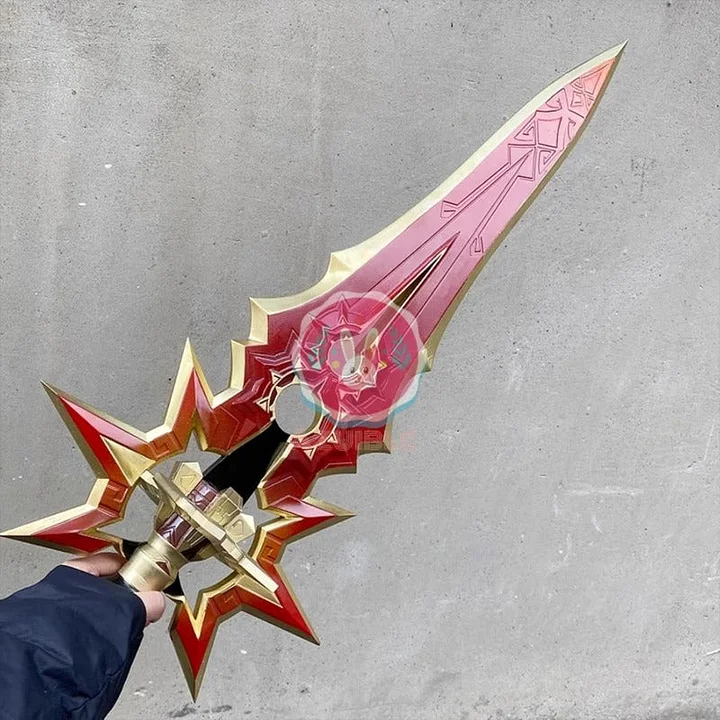 原神 両手剣 千烈の日輪 マーヴィカ 110CM 炎神 武器 PU製 剣 刀