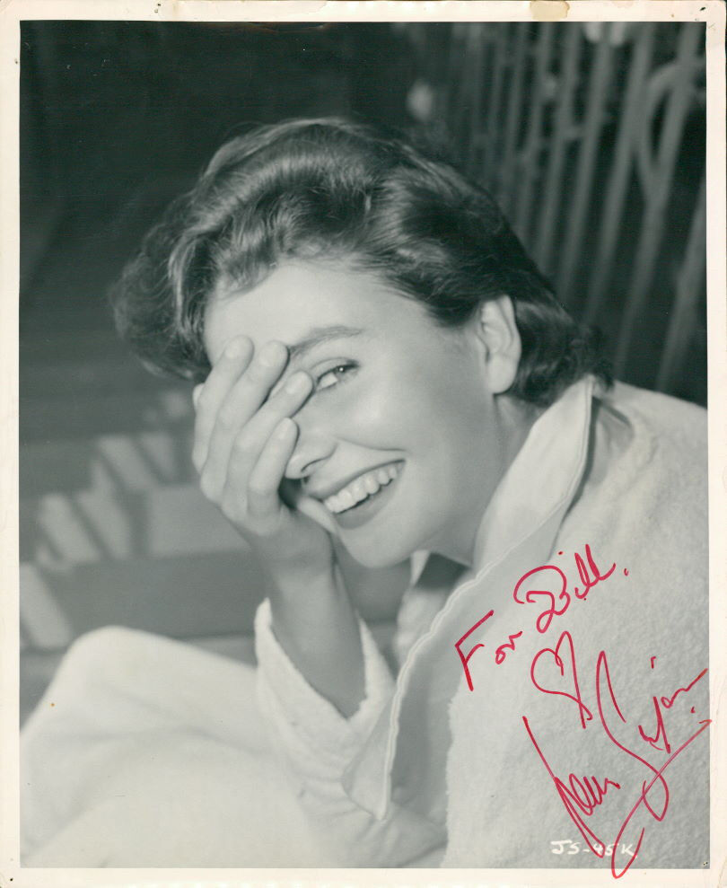 Jean Simmons (Vintage, Inscribed) signed Photo Poster painting COA