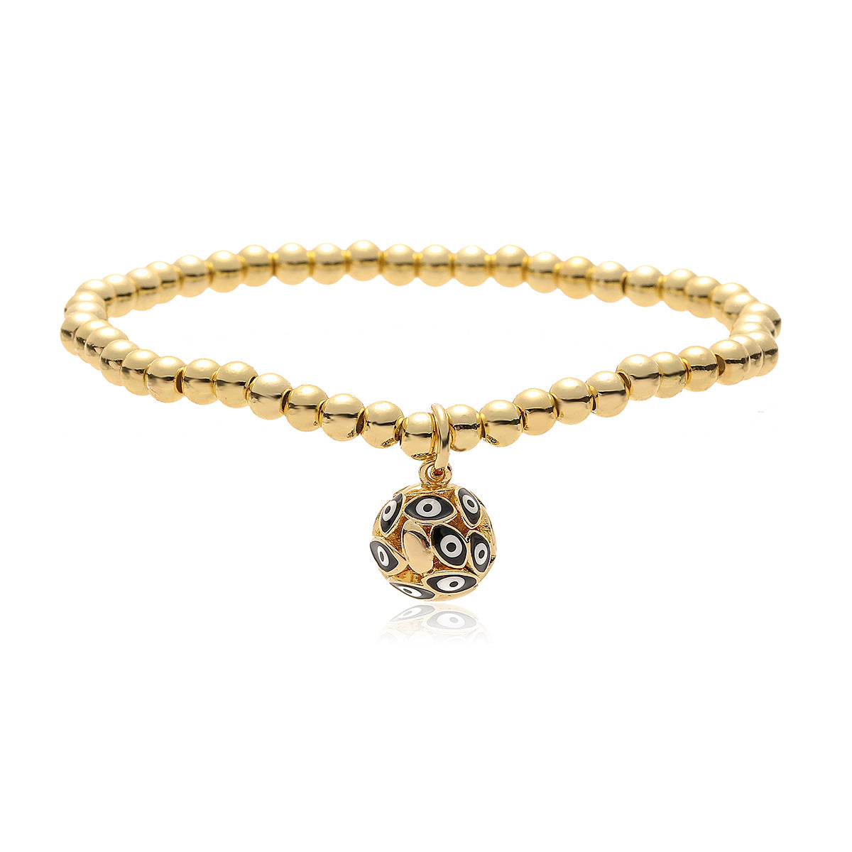 Women Evil Eye Geometric Copper Inlay Bracelets