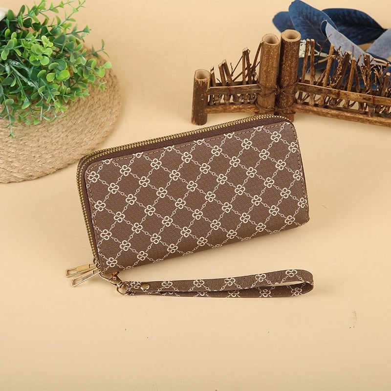 Women’s Solid Color Pu Leather Zipper Wallets