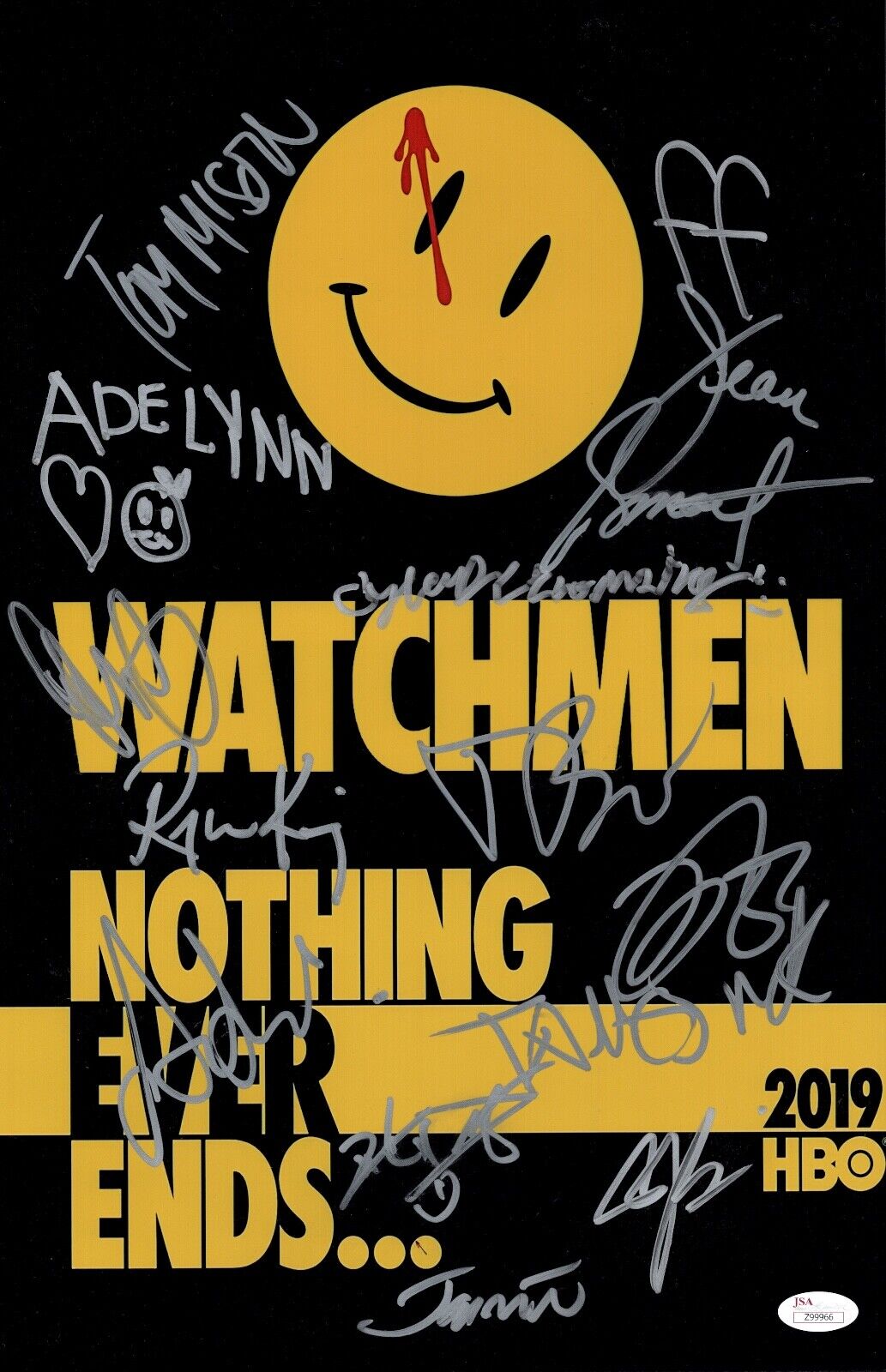 REGINA KING Cast X14 Signed WATCHMEN 11x17 Photo Poster painting HBO Autograph JSA COA LOA