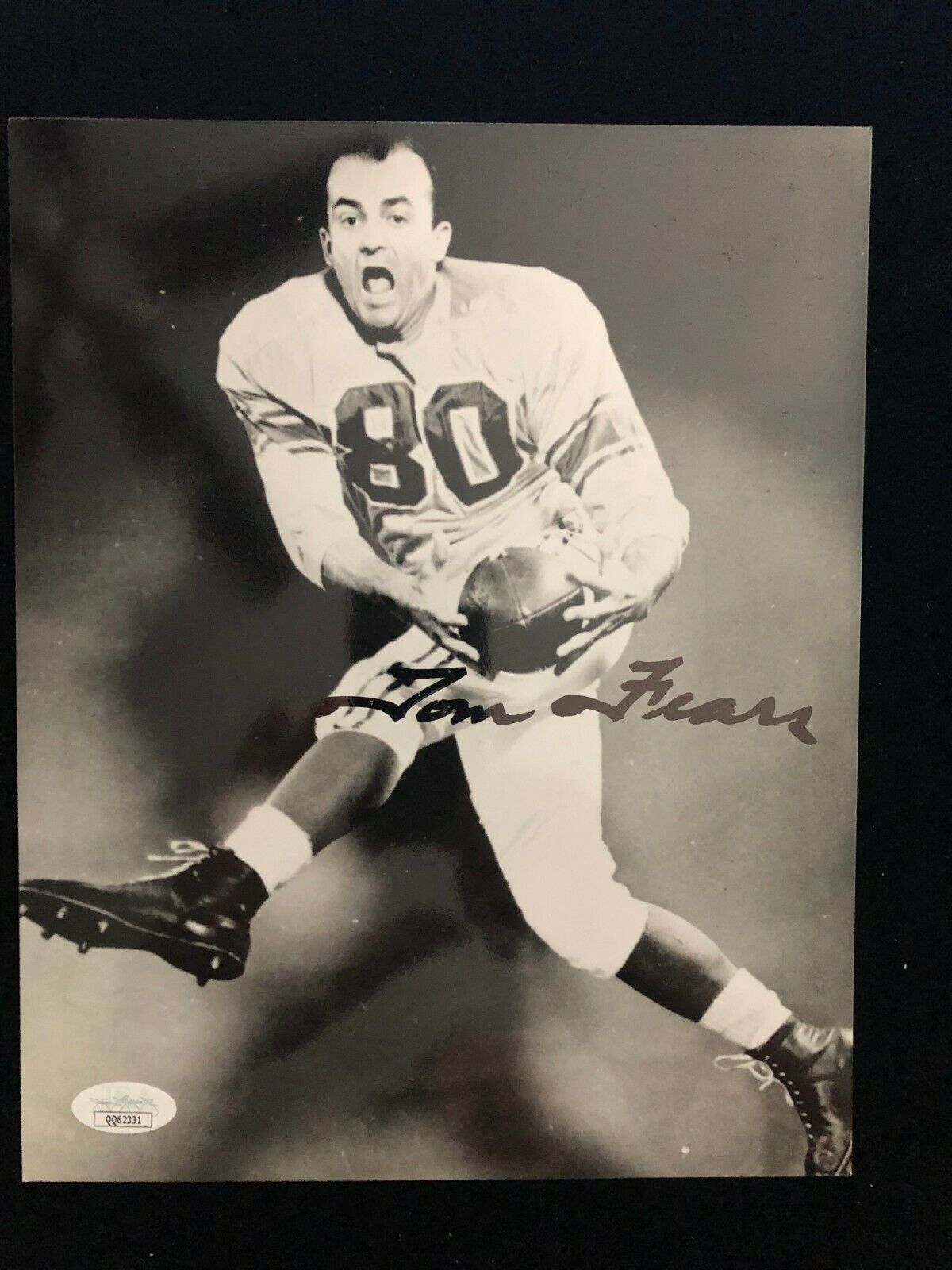 Tom Fears Signed Autograph Photo Poster painting - Los Angeles Rams / UCLA - JSA #QQ62331