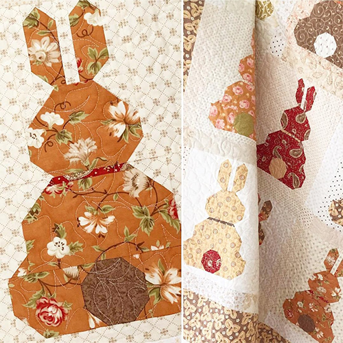 Bunny Rabbit Quilt Pattern - Template + Instructions