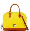 D & B Pebble Grain Zip Satchel[Buy 2 Get Freeshipping]
