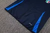 Joyfball 2024/2025 Italy Long Zipped Jacket Royal Blue Soccer Jersey 1:1 Thai Quality 