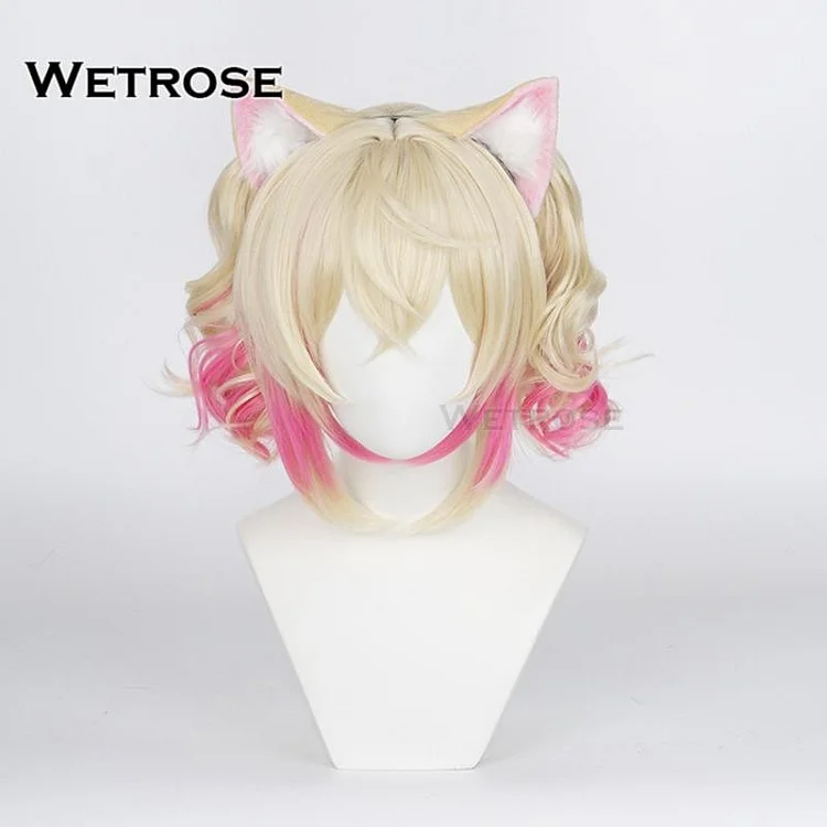 【Wetrose】In Stock Hololive En Vtuber Mococo New Year Kimono Outfit Cosplay Wig