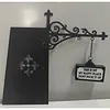 Lantern Bookshelf Light Wrought Iron LED Warm Glow Halloween Decor