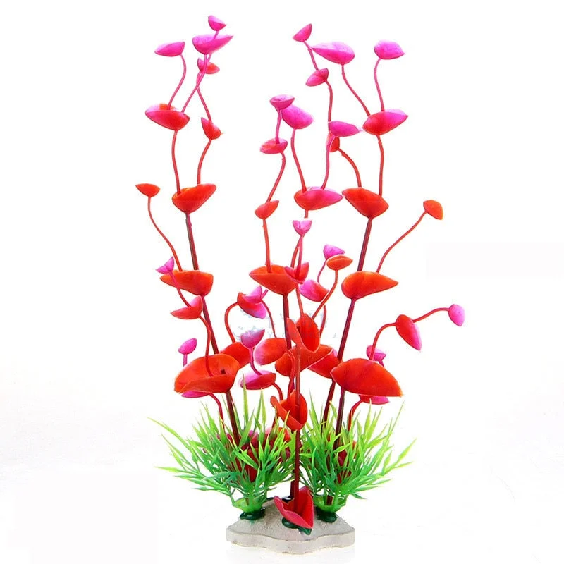 1PCS PVC Fish Tank Decoration Simulation Artificial Trumpet Environmental Aquarium Accessories Simulation Fake Aquatic Plants