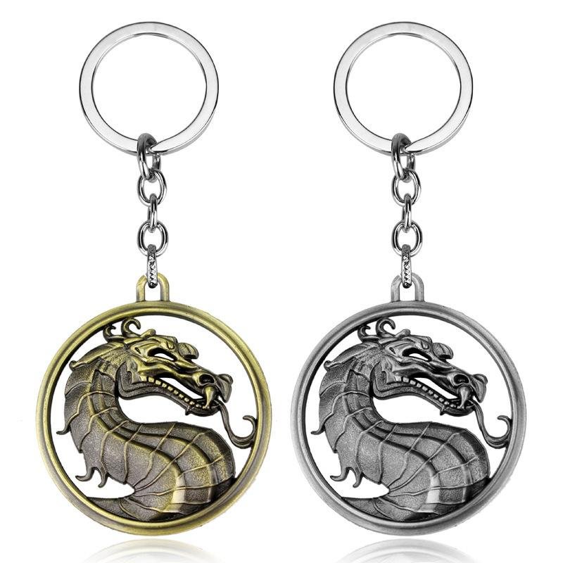 Mortal Kombat Key Chain Key Pendant Holder Link Rings Men Women Accessories Holiday Gifts 2PCS