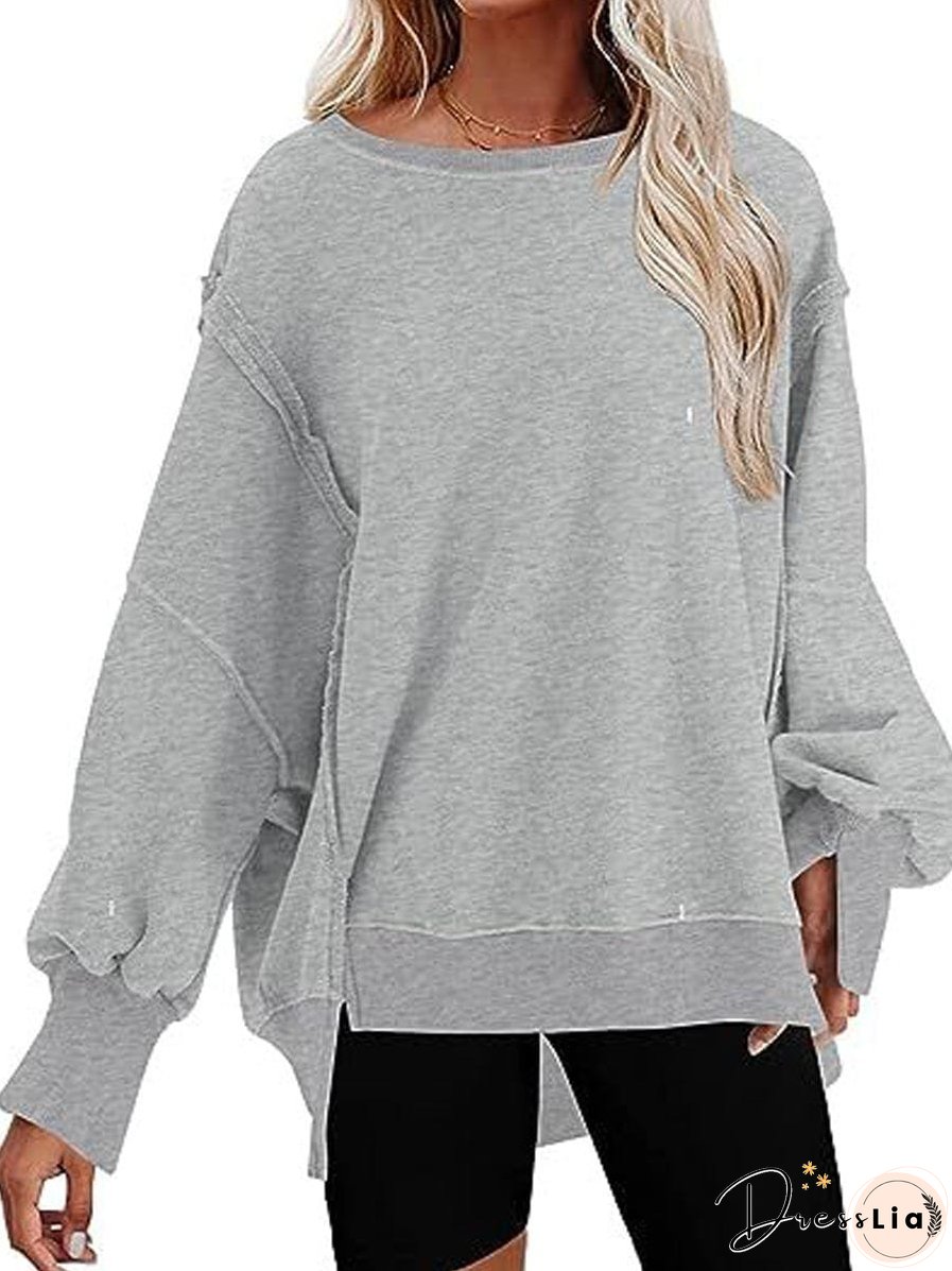 Stylish Crew Neck Pullover Sweater