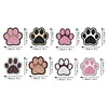 8PCS doppelseitige Diamant-Schl&uuml;sselanh&auml;nger-Hundepfoten f&uuml;r die Handtaschendekoration f&uuml;r Erwachsene