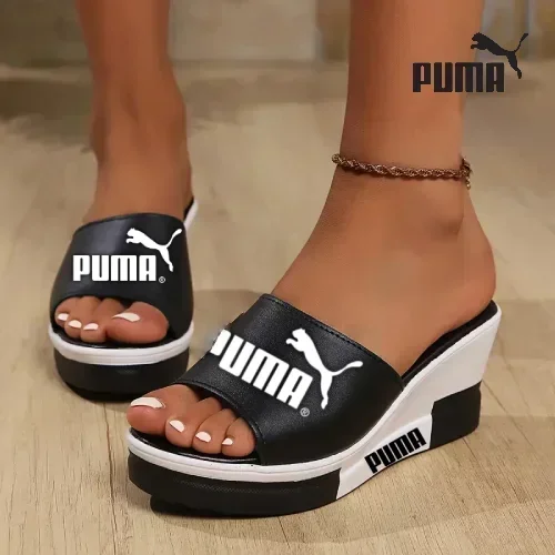 PUMA rugós szandál magas sarkú, vastag talppal nőknek