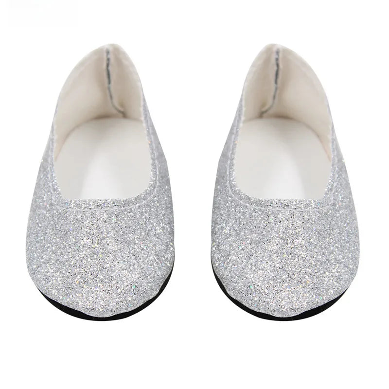 Yiwu Factory Direct Selling Doll Shoes 7.5cm Summer Doll 18 Inch American Girl Accessories Hot Sale